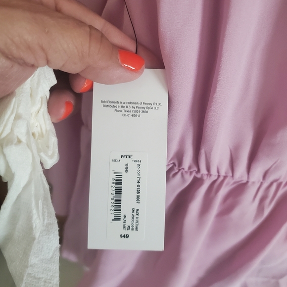 BOLD elements Purple Tunic with Cut Out Tie Front - Picture 6 of 8